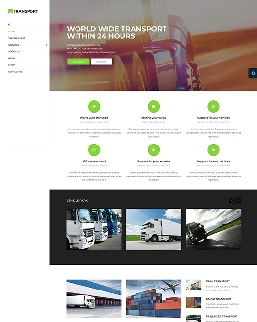 Express Delivery homepage preview